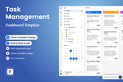 Task Management Dashboard Template, a Websites & App Template by SLAB! Design (Thumbnail 1 of 3)