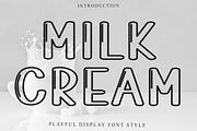 Milk Cream, a Serif Font by InermediaSTUDIO (Thumbnail 1 of 8)