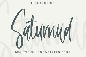 Saturniid - Beautiful Handwritten