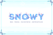 50% OFF - Snowy Floral Color Font, a Symbol Font by Kaligra.co (Thumbnail 1 of 12)