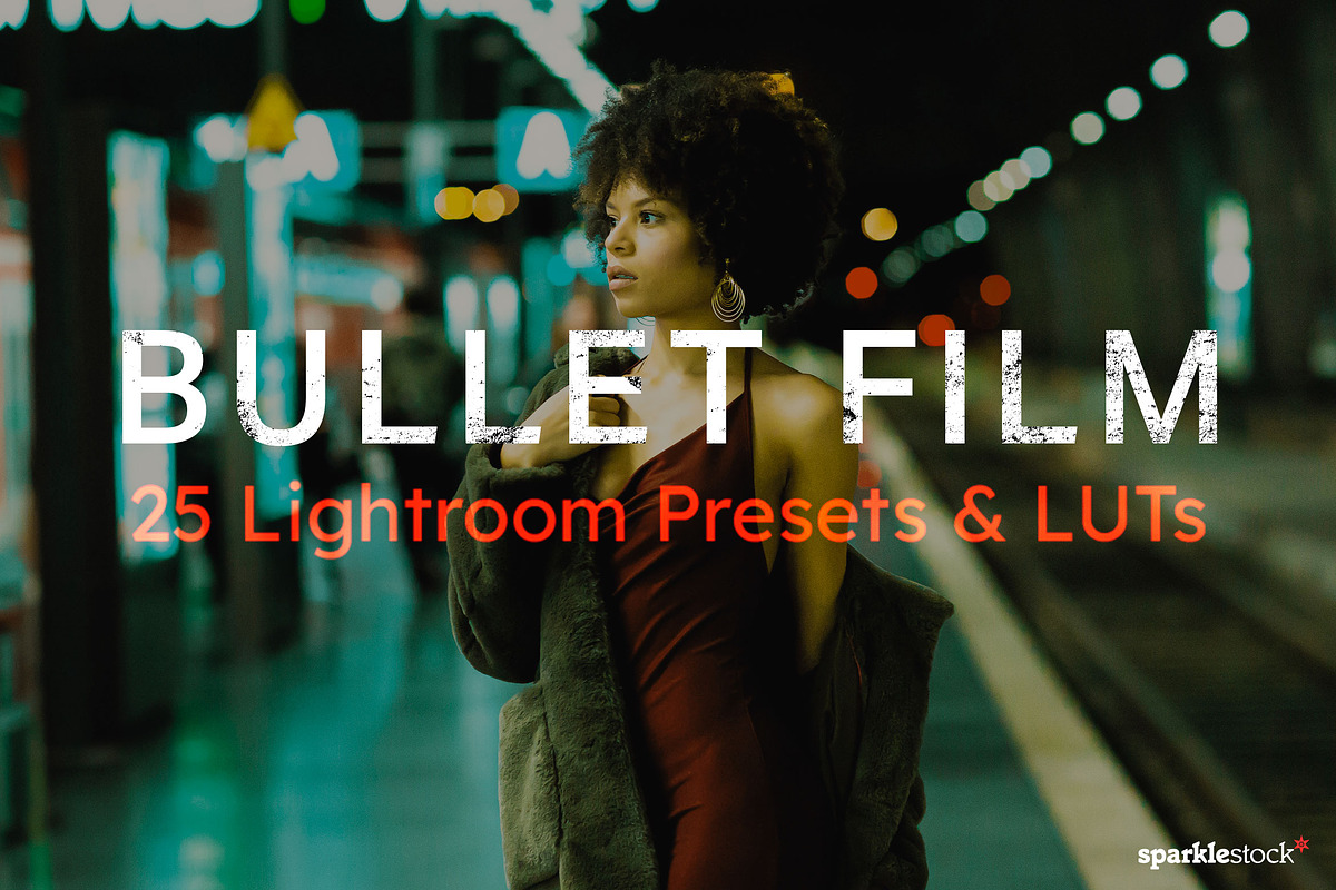 25 Bullet Film Lightroom Presets LUT, an Action Add-On by SparkleStock (Photo 2 of 15)