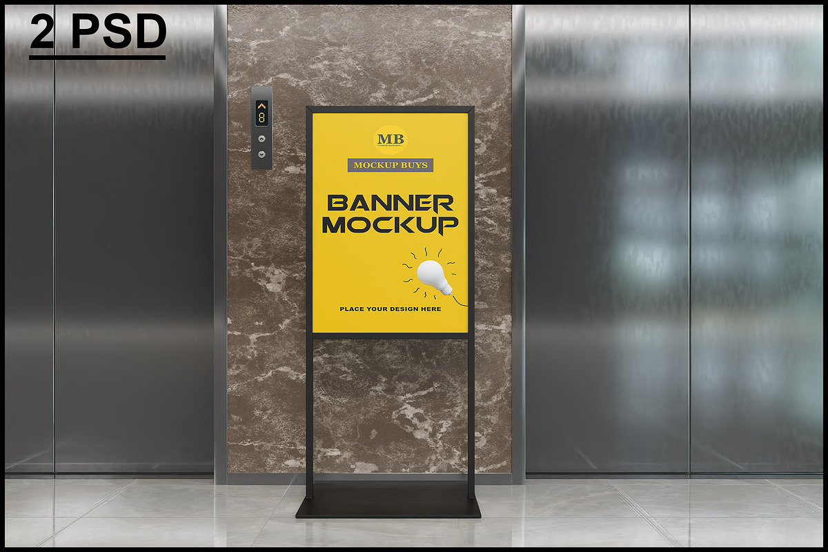 Standee Banner Mockup, an Advertising Mockup by mockupbuys (Photo 1 of 5)