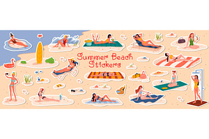Stickers of people characters, a Person Illustration by Buch&Bee
