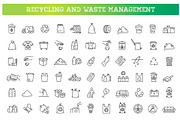 Recycling and Waste Management, an Outline Icon by Tettygreen (Thumbnail 1 of 2)