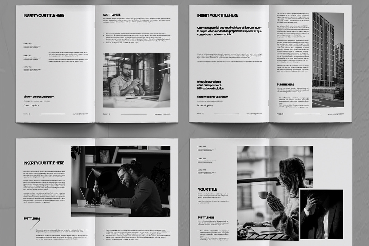 Minimal Editorial Book Layout, a Magazine Template by ContestDesign (Photo 3 of 3)