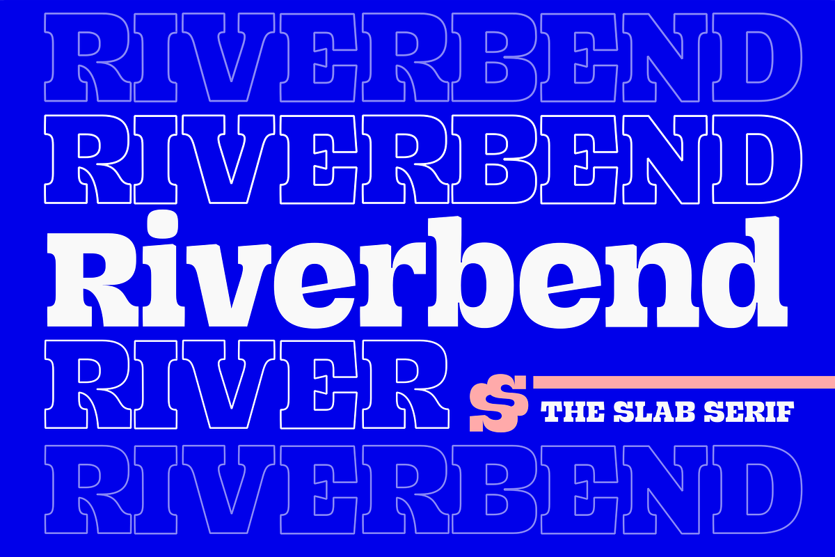 Riverbend, a Slab Serif Font by Xelo Graph (Photo 1 of 7)