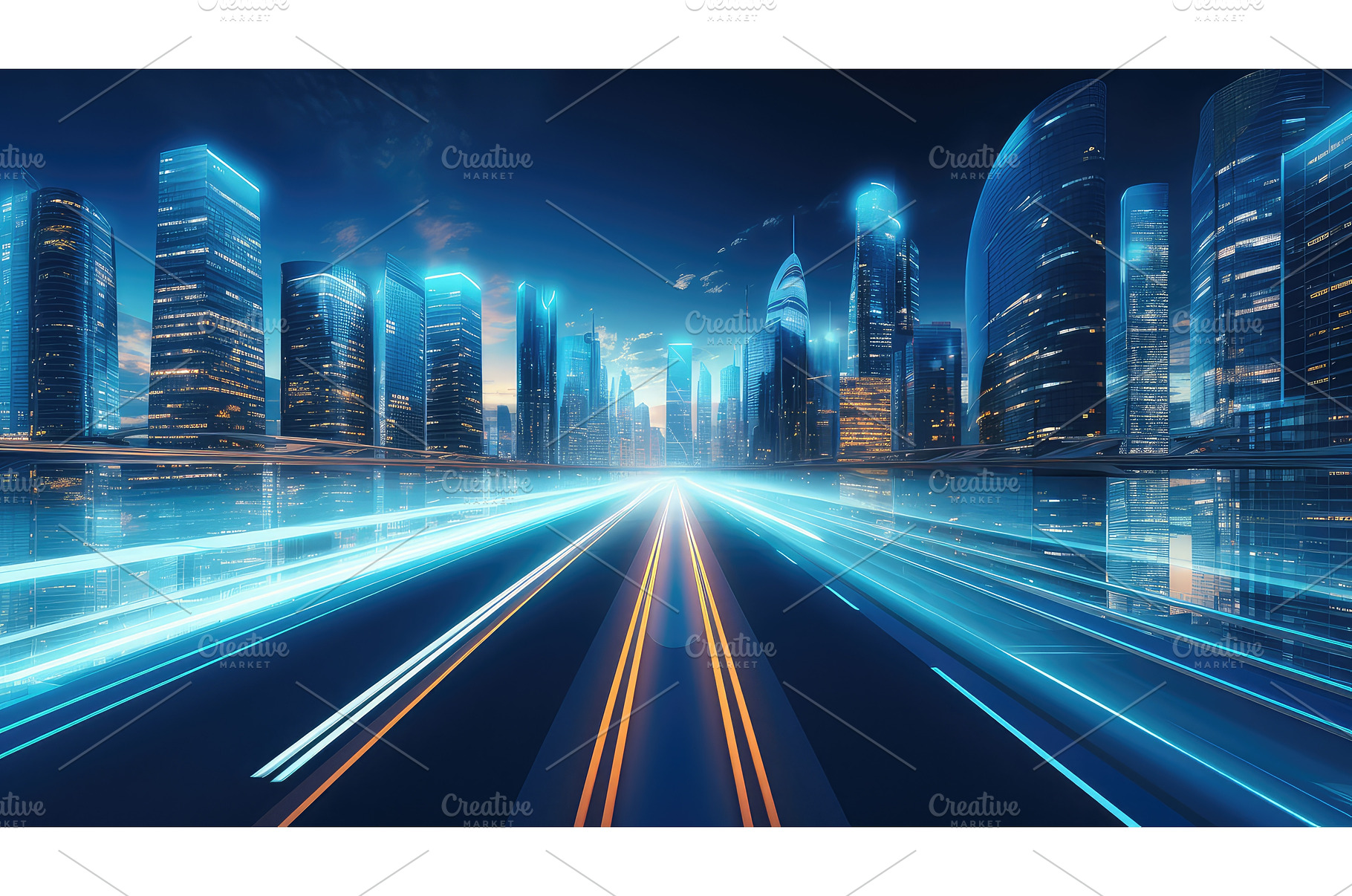 transportation futuristic road, a Transportation Photo by pikepicture