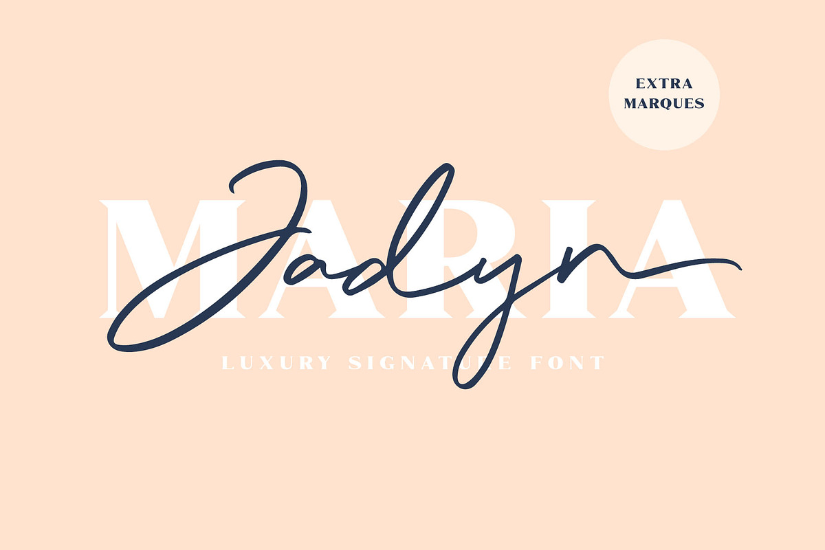 Jadyn Maria - Luxury Signature Font