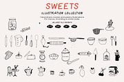 Sweets: Hand Drawn Pastry & Desserts, a Food Illustration by dicreate (Thumbnail 4 of 13)