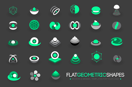 Modern Flat Geometric Shapes