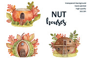 Fairy tale nut houses, a Food Illustration by Dashamoony (Thumbnail 1 of 2)