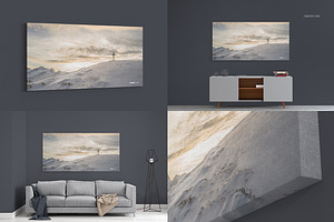 Canvas Print Many Sizes Mockup Set