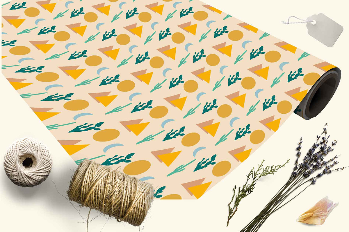 Desert Rainbow Clipart and Patterns, an Illustration by Inez Jestine (Photo 3 of 5)