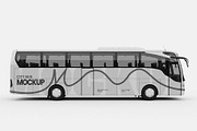 City Coach Bus Mockup with Vehicle, a Product Mockup by graphypix (Thumbnail 3 of 4)
