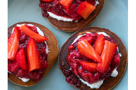 Vegan buckwheat gluten free pancakes, a Food & Drink Photo by Lifemorning