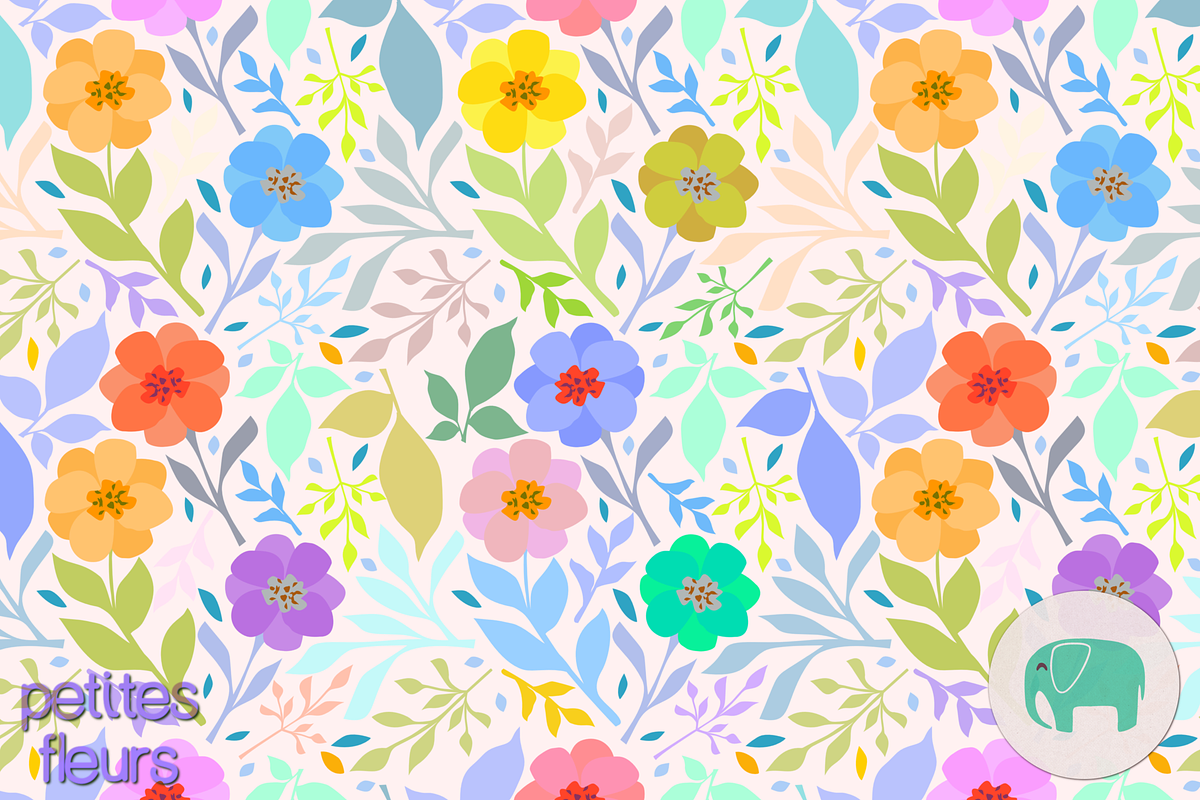 Petites Fleurs patterns, a Pattern Graphic by Anny Cecilia Walter (Photo 2 of 4)