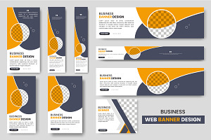Web banner template Set, a Templates & Theme by Tanuart