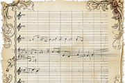 Vintage Music Sheets, a Pattern Graphic by Printable Treasure (Thumbnail 3 of 10)