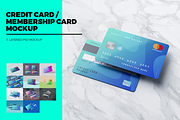 Credit Card / Membership Card MockUp, a Product Mockup by coloformia (Thumbnail 1 of 14)
