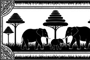 Wild Elephant Silhouette Set, an Illustration by jahid234 (Thumbnail 13 of 21)