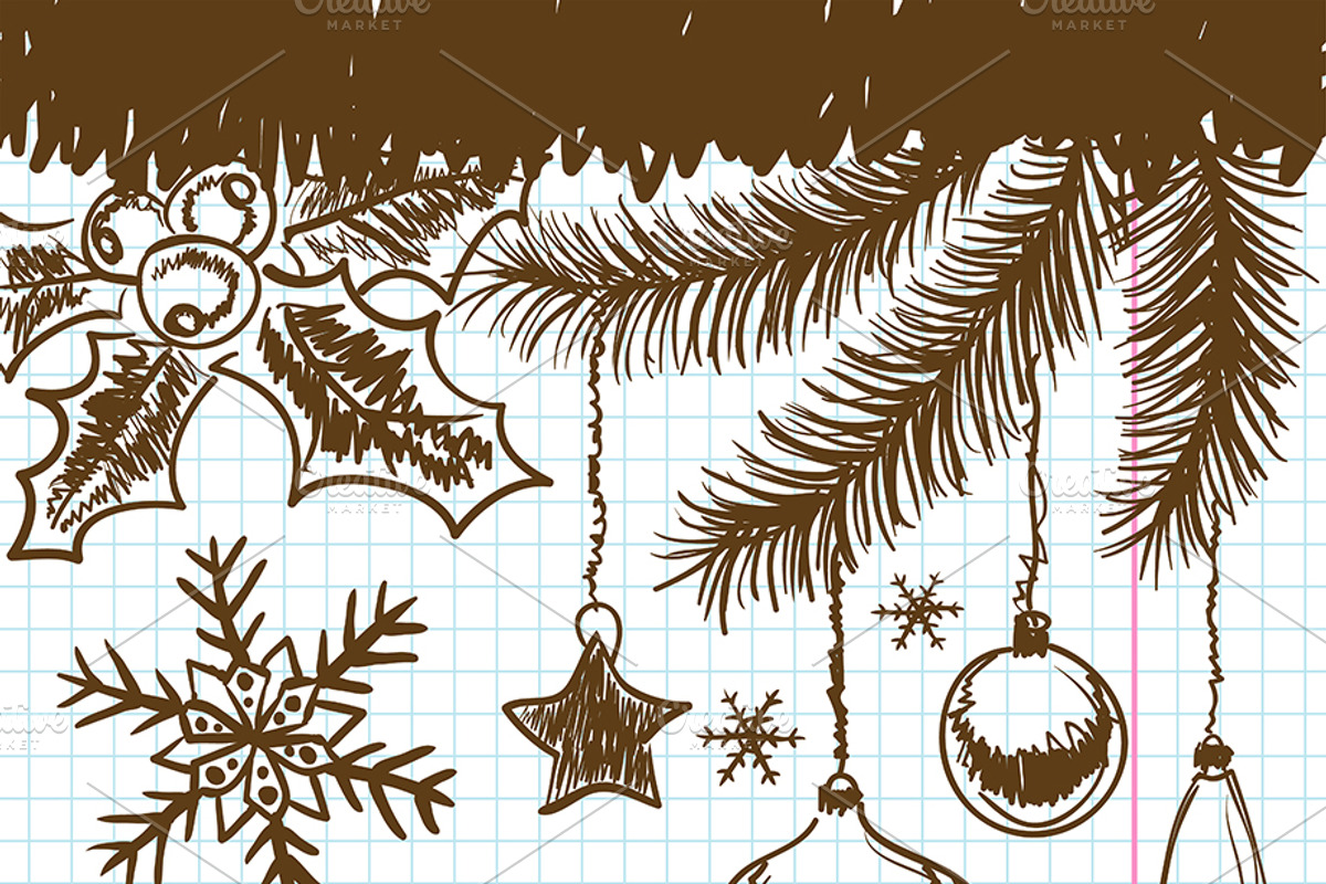 Christmas and New Year Backgrounds, a Decorative Illustration by TAlex (Photo 6 of 6)