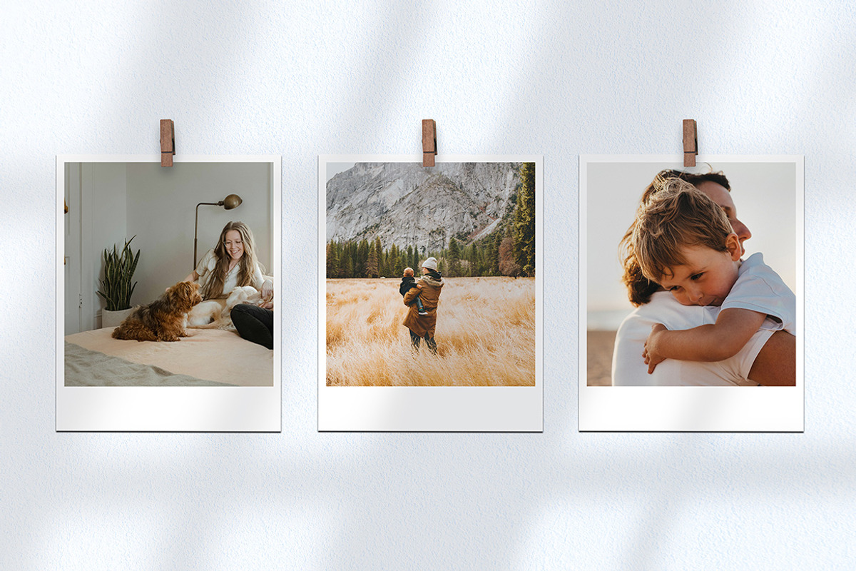 Polaroid Photo Collage Mockup, a Product Mockup by ENATIVE (Photo 5 of 5)