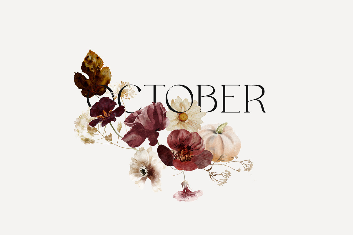 OCTOBER - Watercolor Fall Art, an Illustration by Isabelle Salem (Photo 11 of 11)