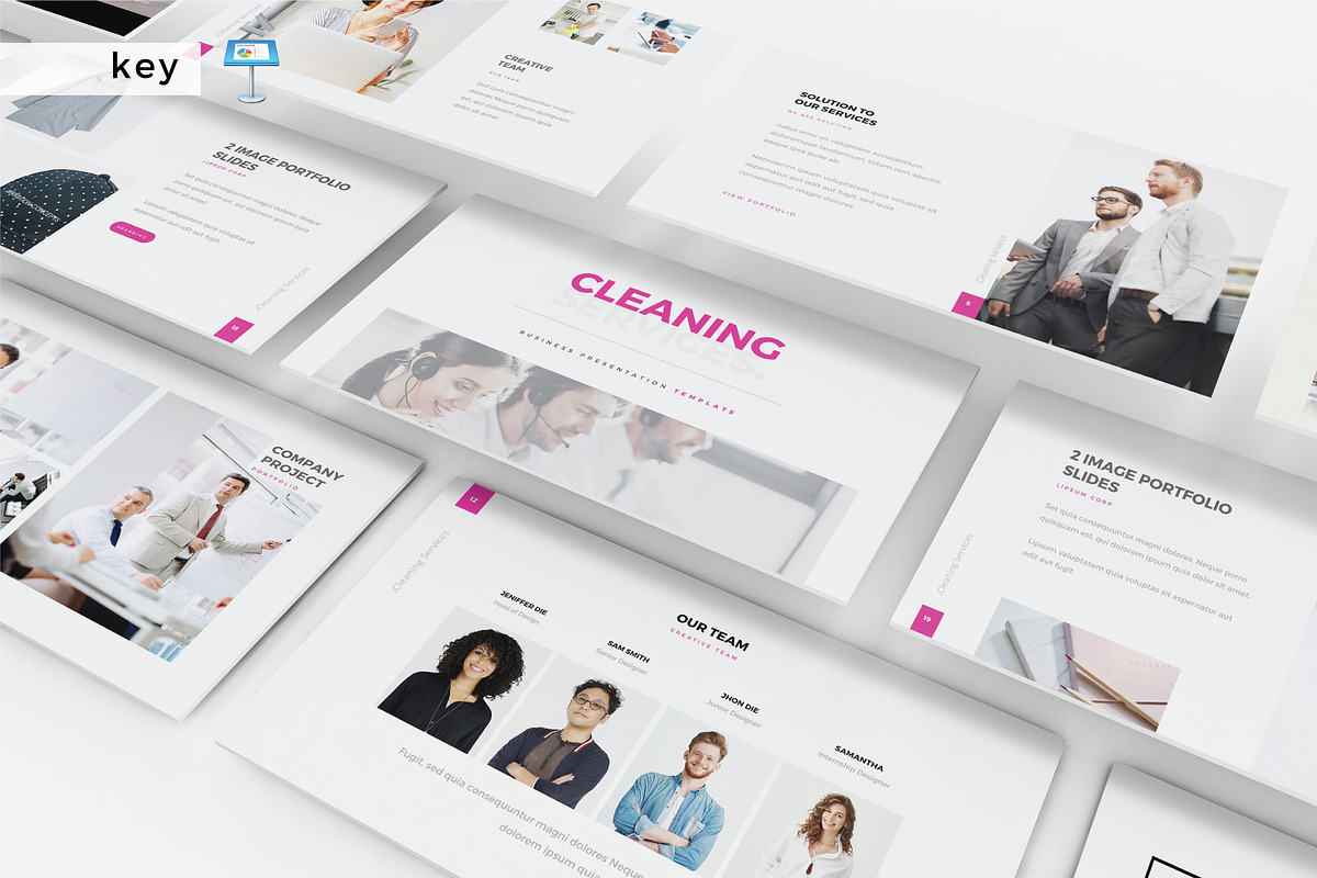 CLEANING SERVICE - Keynote Template, a Presentation Template by Shafura