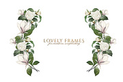 White Floral Clipart, Wreath, Frames, an Illustration by Secret Helper (Thumbnail 6 of 9)
