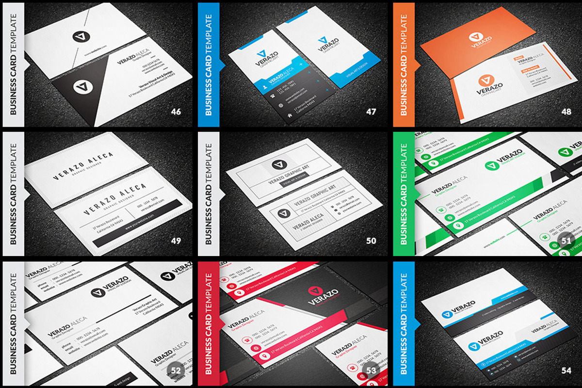 150 Mega Business Cards Bundle, a Business Card Template by Verazo (Photo 7 of 18)