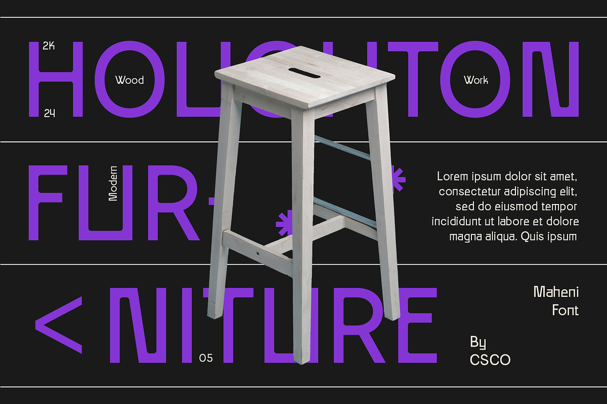Maheni – Contemporary Sans, a Sans Serif Font by Craft Supply Co. (Photo 3 of 8)