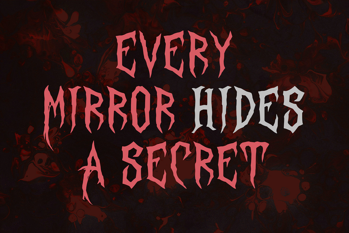 Auxzern Spooky Horror Blackletter, a Blackletter Font by Maulana Creative (Photo 3 of 7)