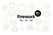 Firework Explosions Set, an Object Graphic by Sinando Studio (Thumbnail 1 of 3)