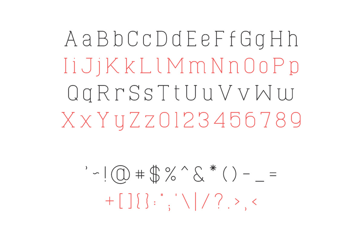 Cabo Slab Font Family preview 3