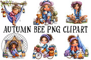 Whimsical Camping Girl Clipart PNG, an Illustration by OK Design (Thumbnail 2 of 6)