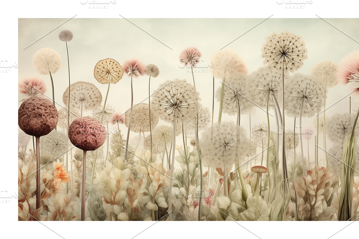Zewe Collection · Retro Flowerscapes, a Decorative Illustration by milatovar (Photo 9 of 16)