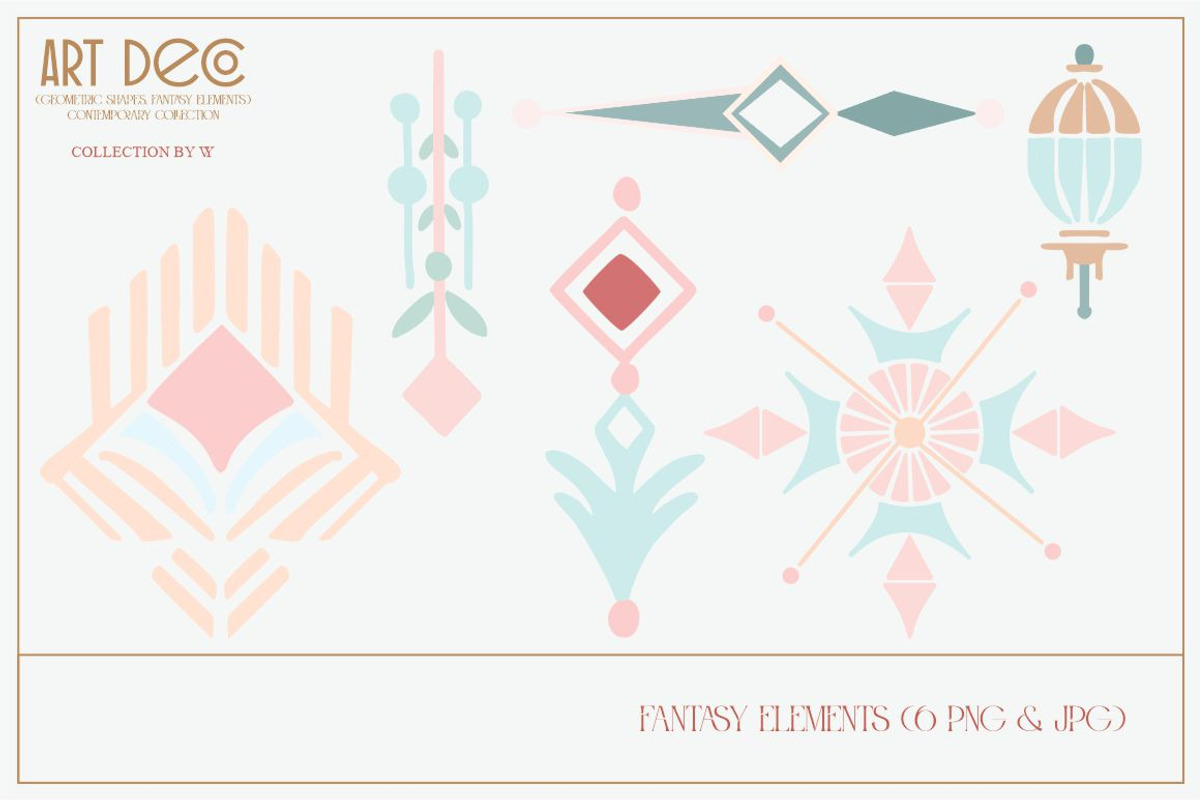 Art Deco Fantasy, a Background Graphic by Collection by VY (Photo 10 of 15)