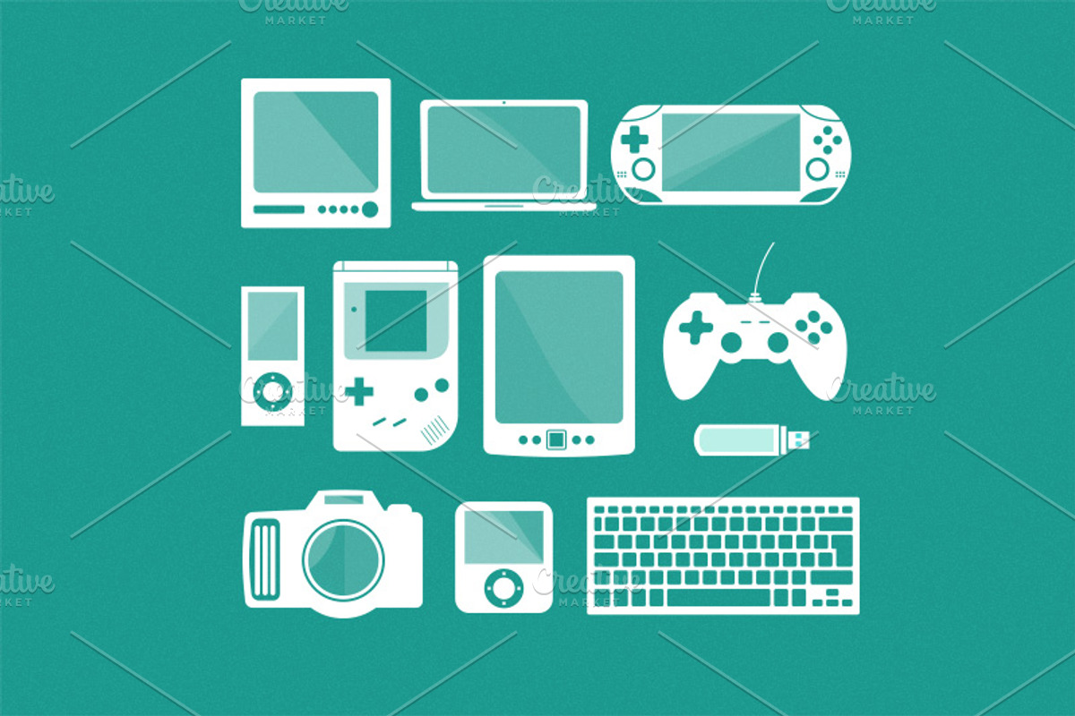 Gadgets/Electronics Vector Set