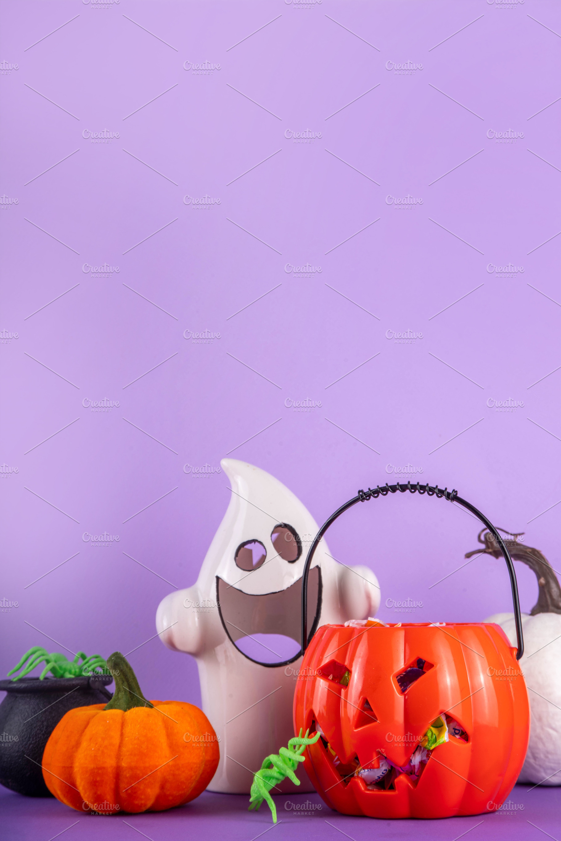 High colored bright Halloween greeting card background, Hallowee, a Holiday Photo by Rimma