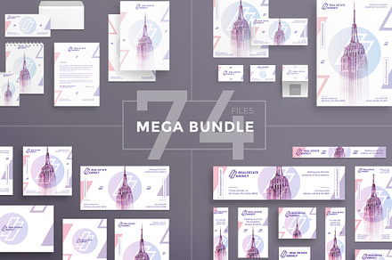 Mega Bundle | Real Estate Agency, a Poster Template by Amber Graphics