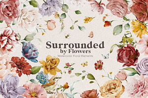 Watercolor Flower Collection