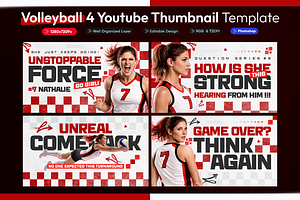 Volleyball YouTube Thumbnail Pack