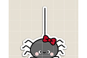 Kawaii Spider with Bow SVG Bundle |, an Illustration by TheHitShop (Thumbnail 10 of 10)