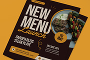 New Menu Launch Flyer, a Flyer Template by graphicook (Thumbnail 2 of 3)
