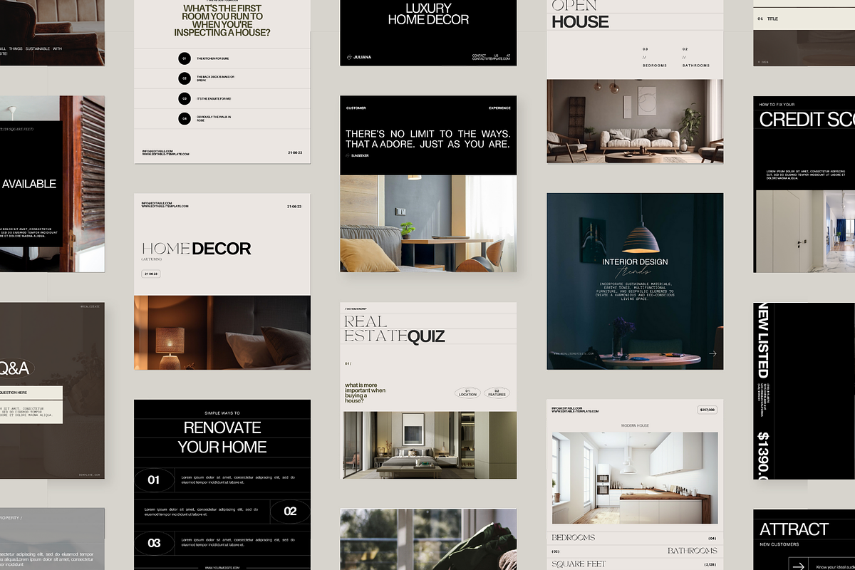 Real Estate Instagram  Templates, a Social Media Template by Prapti Design (Photo 2 of 14)