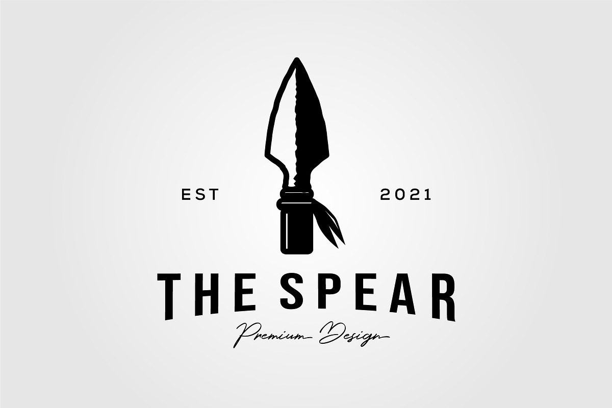 sharp arrowhead spear logo, a Graphic by Rizkaarishandy_shop