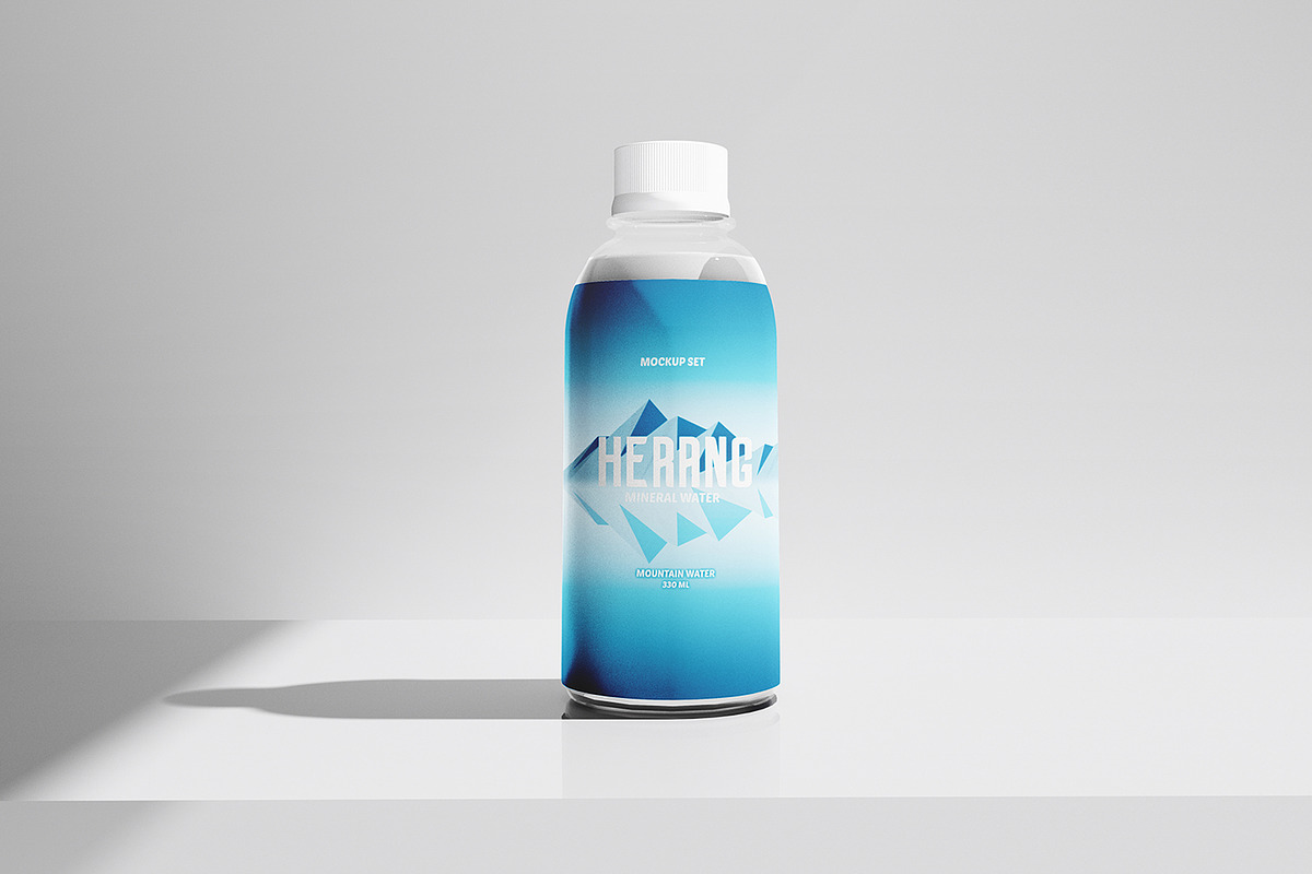 Mineral Water Bottle Mockup Set, a Packaging Mockup by Mirachma Project (Photo 4 of 8)