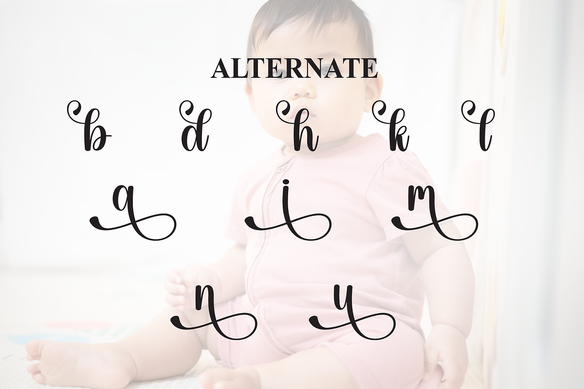 Chubby | Script Font, a Handwritten Font by Scratchones (Photo 8 of 9)
