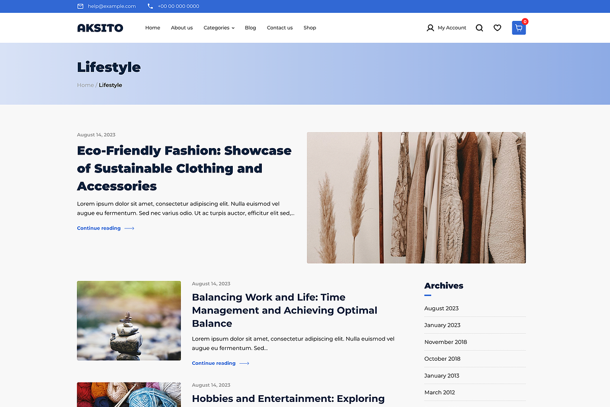 Aksito - Woocommerce Wordpress Theme, a WordPress Template by Sami Themes (Photo 5 of 6)