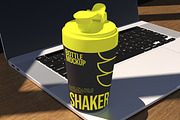 Shaker Bottle Mockup, a Cups & Container Mockup by Permadi Creative (Thumbnail 2 of 5)